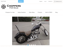 Tablet Screenshot of choppersforsale.com